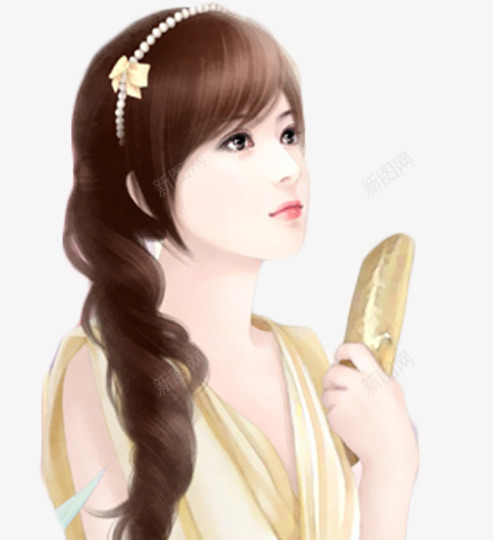 现代美女png免抠素材_新图网 https://ixintu.com 手绘美女 气质美女 水彩美女 美丽女孩