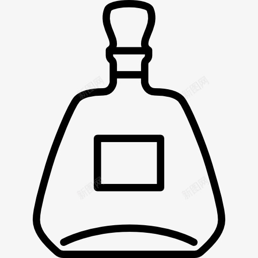 酒精瓶图标png_新图网 https://ixintu.com 晶体 白酒类 酒精 食品 饮料 鸡尾酒