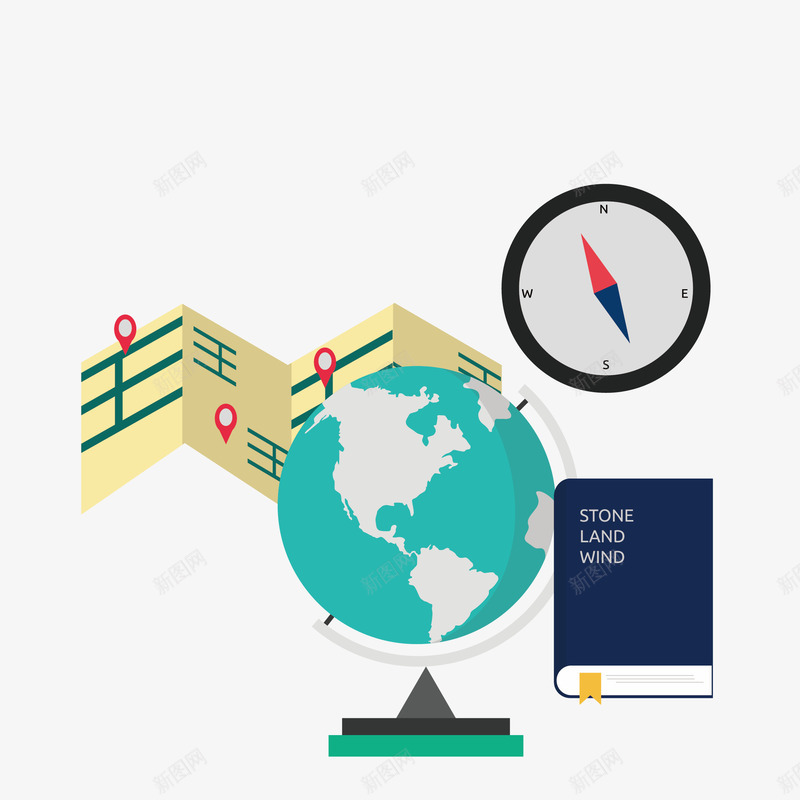 科学研究地球仪图案矢量图图标eps_新图网 https://ixintu.com 卡通 图标 图案 地球仪 小清新 彩色 扁平化 现代 科学研究 简约 矢量图