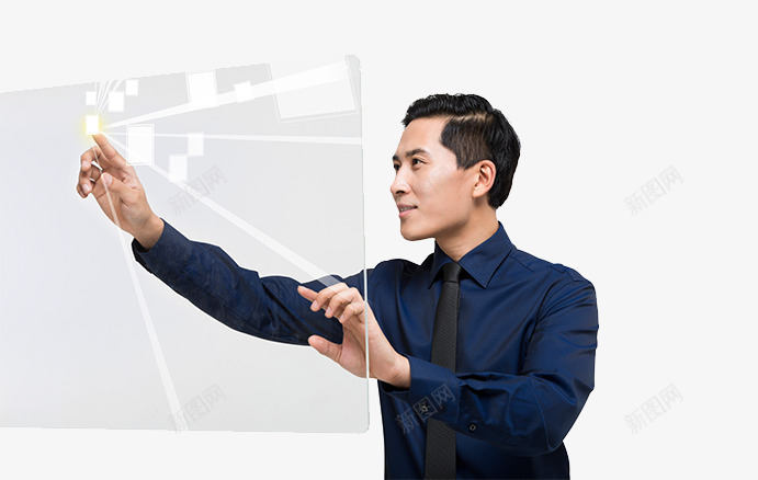 未来商务科技psd免抠素材_新图网 https://ixintu.com 手指触屏 智能 演示 科技 职场