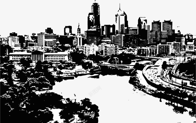 老照片png免抠素材_新图网 https://ixintu.com 建筑 建筑剪影 老照片