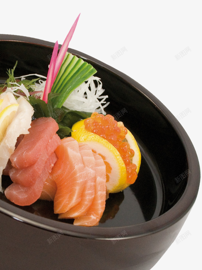 刺身png免抠素材_新图网 https://ixintu.com 刺身 柠檬片 美食 肉 赤身 鱼