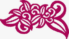 红色花纹医院装饰png免抠素材_新图网 https://ixintu.com 医院 红色 花纹 装饰