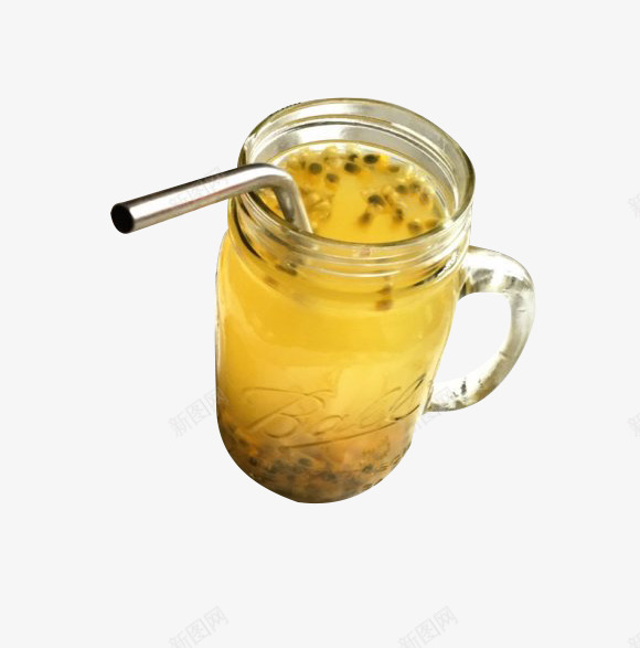 玻璃杯百香果饮料psd免抠素材_新图网 https://ixintu.com 百香果 百香果饮料 绿色食品 饮料 鲜榨果汁