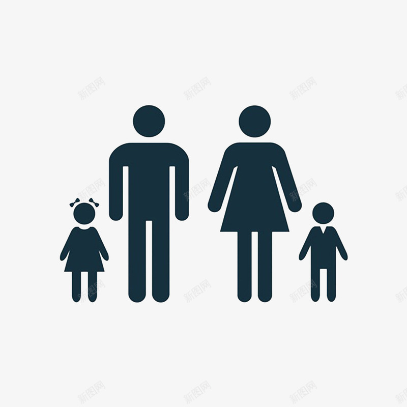 欢乐一家子图标psd_新图网 https://ixintu.com 其乐融融 喜悦的 带着孩子的母亲 欢乐一家子 欢呼雀跃 父母