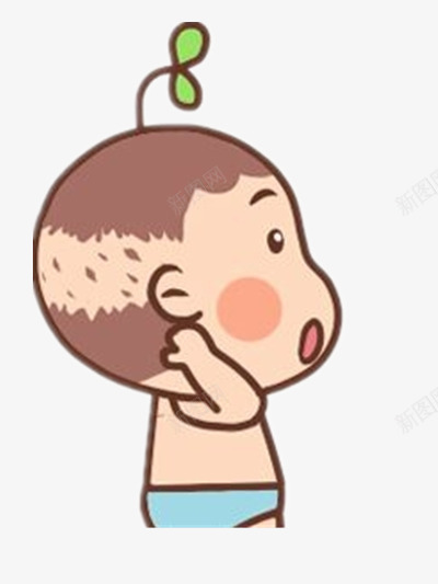 可爱的小猴子png免抠素材_新图网 https://ixintu.com 卡通 小丫 猴宝宝 黄色