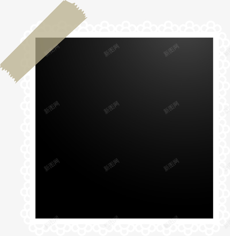 白色花纹照片边框png免抠素材_新图网 https://ixintu.com 免抠PNG 卡通边框 白色花边 胶布 蕾丝花边 蕾丝边 贴布