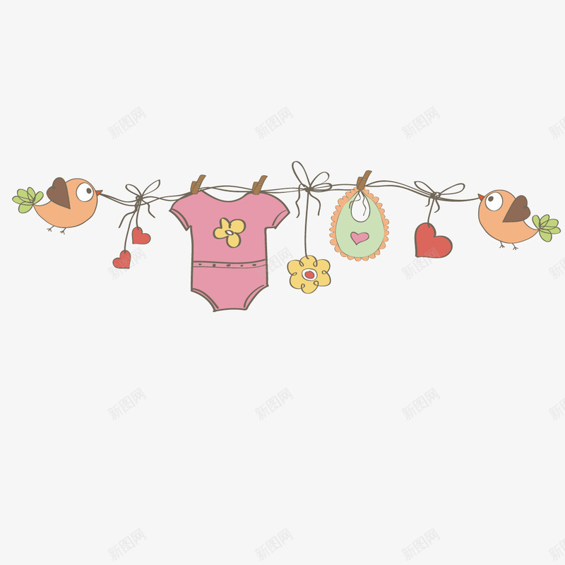 婴儿服装海报矢量图ai免抠素材_新图网 https://ixintu.com 婴儿 婴儿服装 海报 矢量图