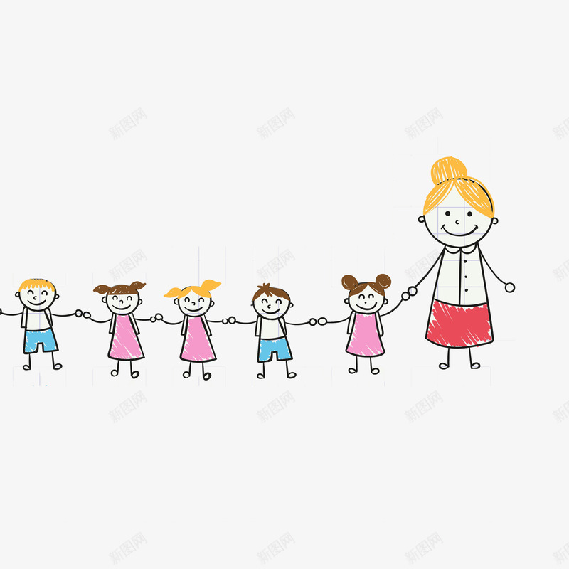 老师png免抠素材_新图网 https://ixintu.com 孩子 手绘 教师节素材 老师