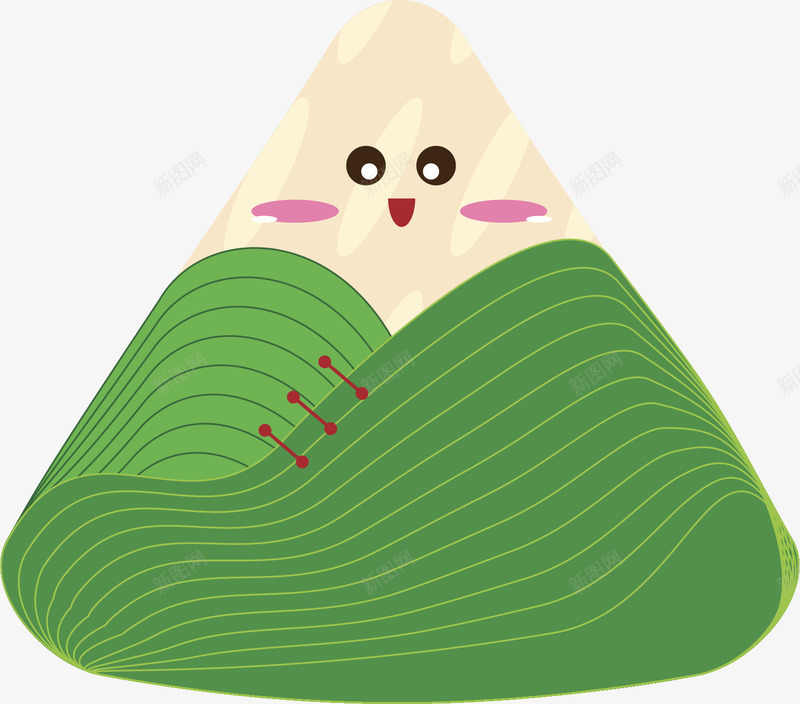 卡通端午节粽子装饰插画png免抠素材_新图网 https://ixintu.com 卡通端午节粽子 手绘可爱粽子 手绘粽子 端午节 粽子 粽子装饰