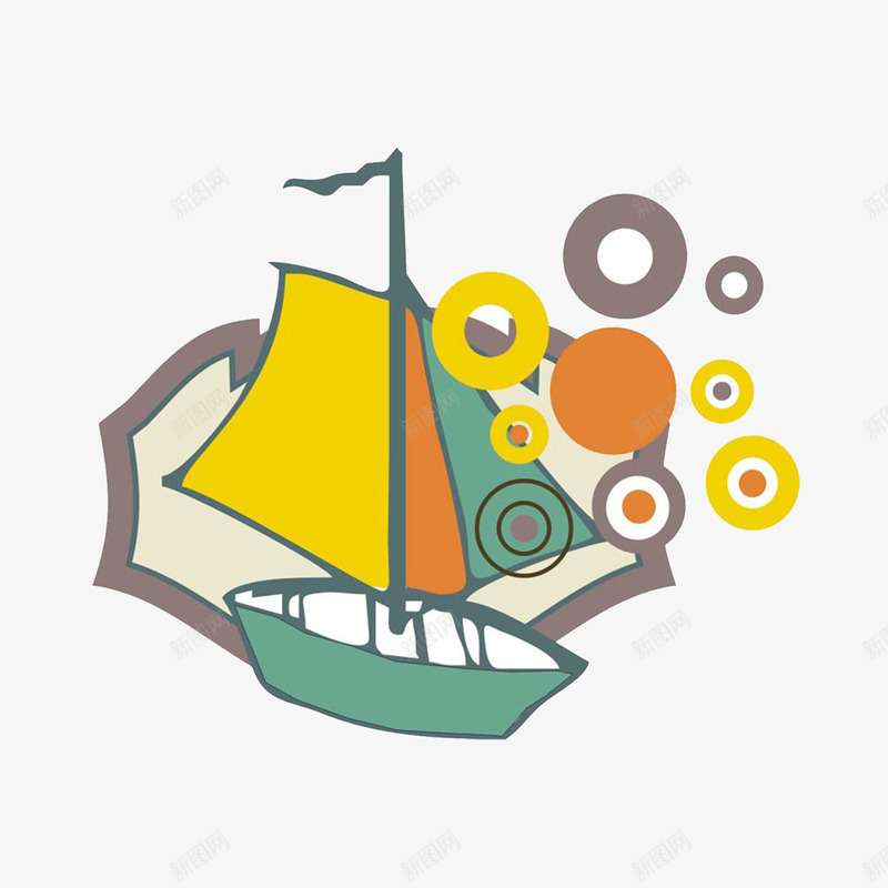 T恤图案卡通船png免抠素材_新图网 https://ixintu.com 卡通图案 卡通形象 可爱 可爱卡通 图案 形象