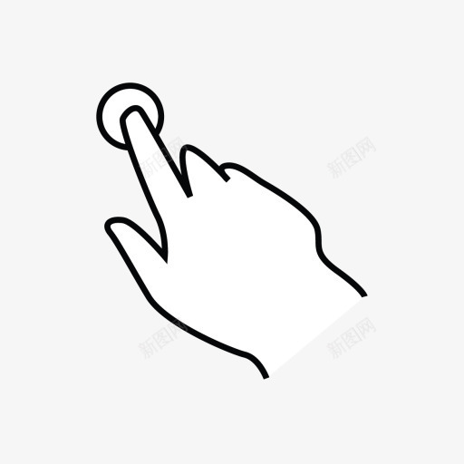 一手指水龙头gestureworks图标png_新图网 https://ixintu.com finger one tap 一 手指 水龙头