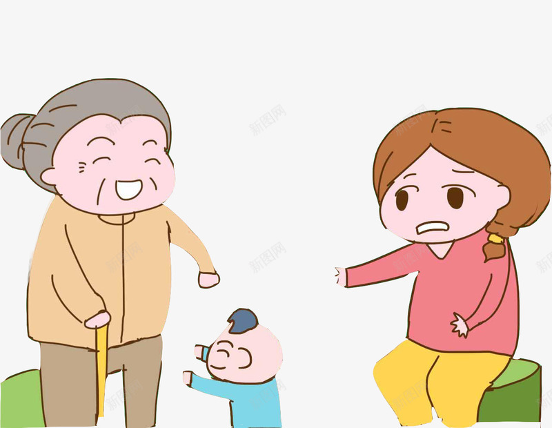 奶奶和孙子妈妈png免抠素材_新图网 https://ixintu.com 奶奶 奶奶和孙子 妈妈 妈妈和孩子 孙子