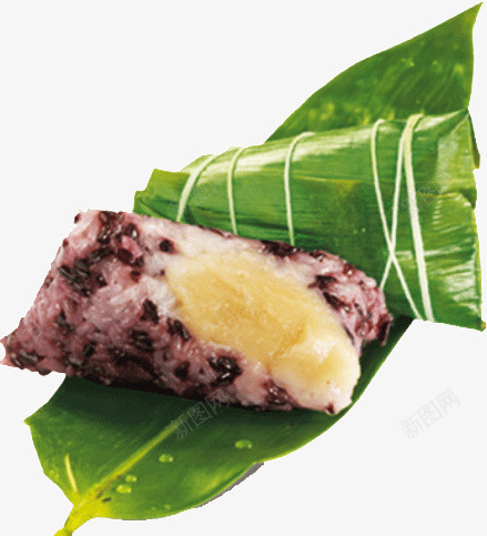 紫米粽子png免抠素材_新图网 https://ixintu.com 粽子 紫米 食物