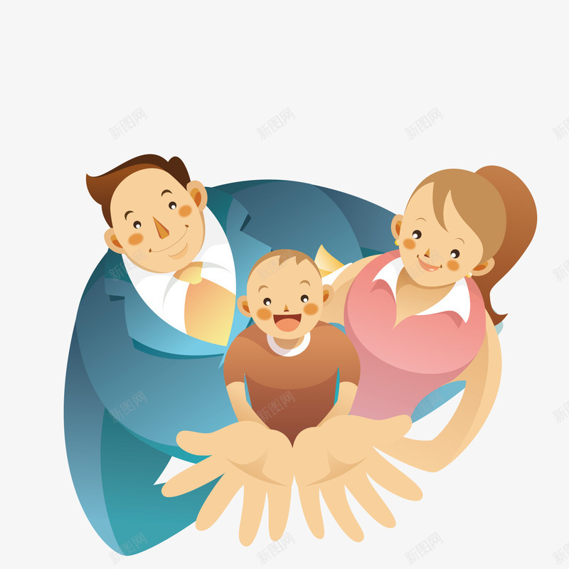 张开双手的孩子矢量图ai免抠素材_新图网 https://ixintu.com 双手 孩子 张开 张开双手 矢量图