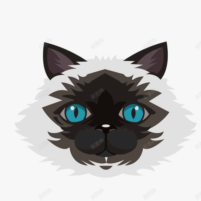 卡通手绘猫咪动物矢量图ai免抠素材_新图网 https://ixintu.com 动物设计 卡通 头像 宠物 小猫 猫咪 矢量图