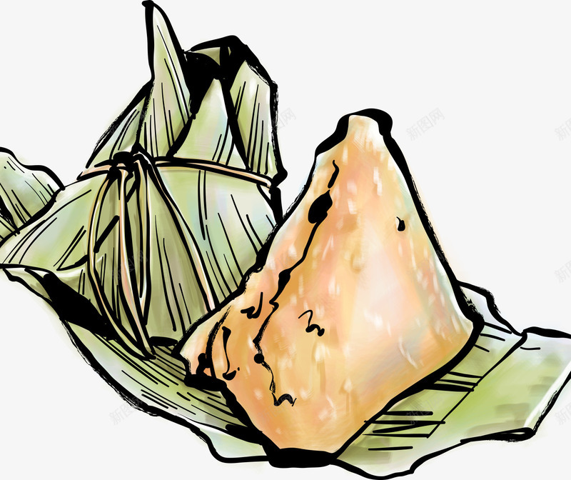 端午节手绘粽子png免抠素材_新图网 https://ixintu.com png 手绘 端午节 粽子 素材