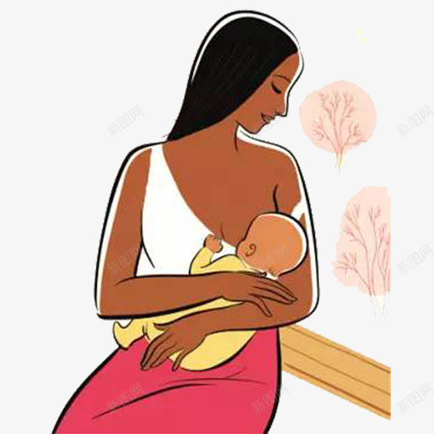 油画版宝宝吃母乳png免抠素材_新图网 https://ixintu.com 亲子 卡通 吃奶 喂奶 宝宝 宝宝吃奶 母乳 母婴 母爱 油画
