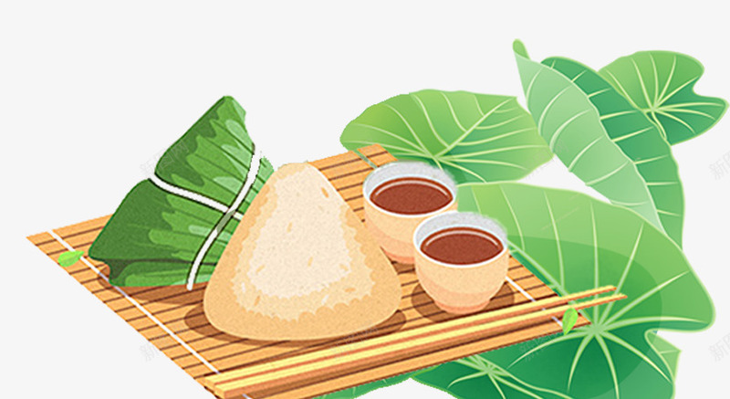 端午节绿色手绘美食粽子psd免抠素材_新图网 https://ixintu.com 手绘 端午节 端午节绿色手绘美食粽子 粽子 绿色 美食 食物