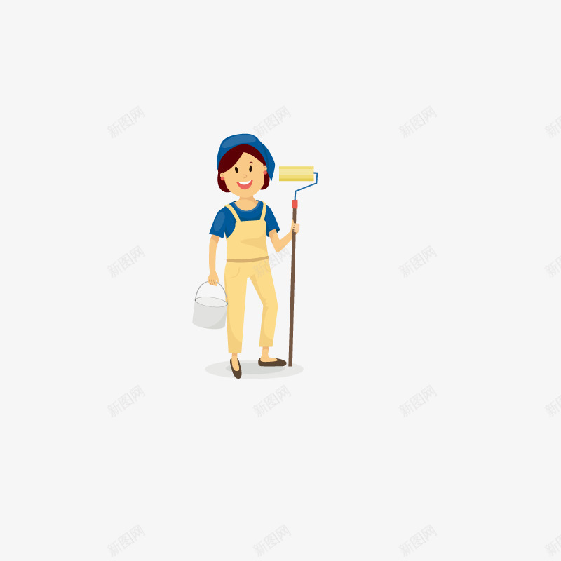 卡通装饰人物介绍海报女工人png免抠素材_新图网 https://ixintu.com PPT制作 PPT制作设计 人物 人物介绍 人物头像 动漫人物 卡通人物 工人 海报设计 装饰设计