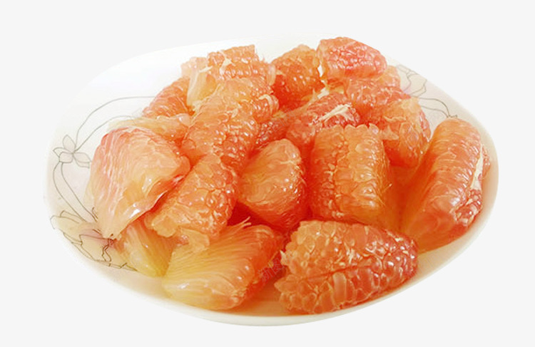 切块红心蜜柚果肉png免抠素材_新图网 https://ixintu.com 切块果肉 即食果肉 多汁柚子肉 红色果盘 绿皮青柚 蜜柚果肉 青柚