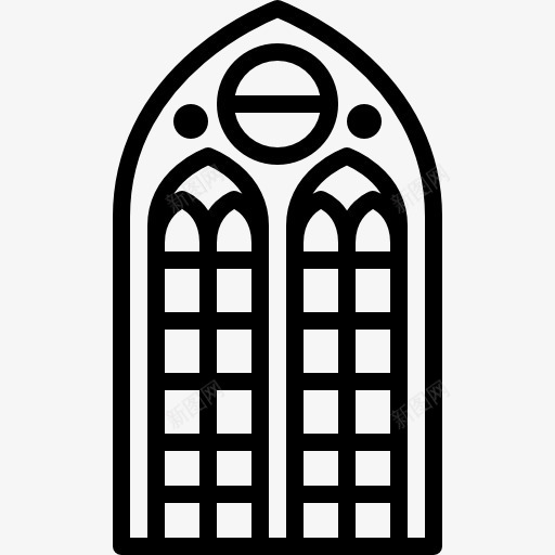教堂的窗户图标png_新图网 https://ixintu.com 大教堂 建筑 晶体 灯光 玻璃 窗户