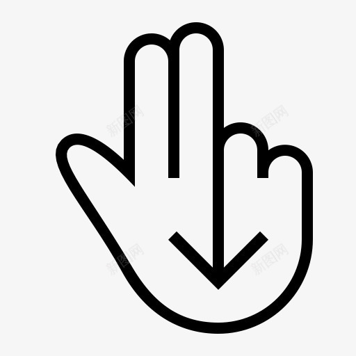 下来手指手势手刷卡二hawco图标png_新图网 https://ixintu.com Down fingers gesture hand swipe two 下来 二 刷卡 手 手势 手指