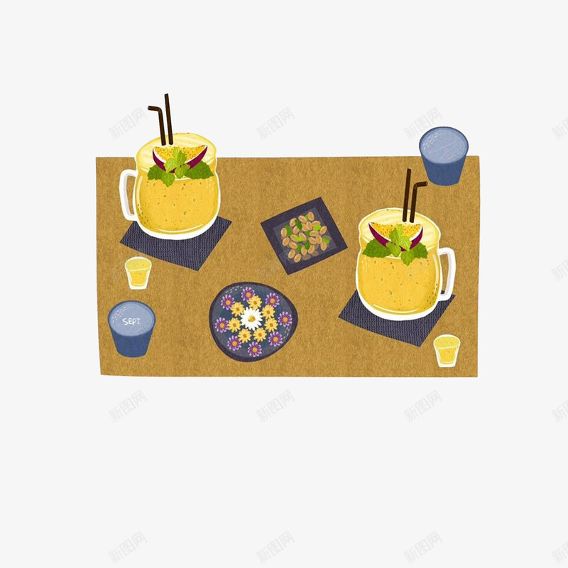 夏日饮料元素png免抠素材_新图网 https://ixintu.com 下午茶 小吃 美食 聚会 饮品