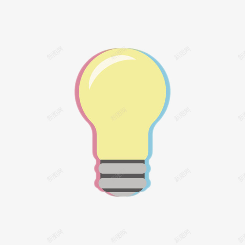 黄色创意电器灯泡卡通手绘png免抠素材_新图网 https://ixintu.com 免扣 免费下载 发亮 发明家 名人 灯 灯光 灯泡 爱迪生灯泡 电灯 黑暗