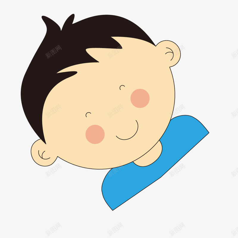 卡通男士头像小男生矢量图ai免抠素材_新图网 https://ixintu.com 卡通 头像 小男生 男士 矢量图