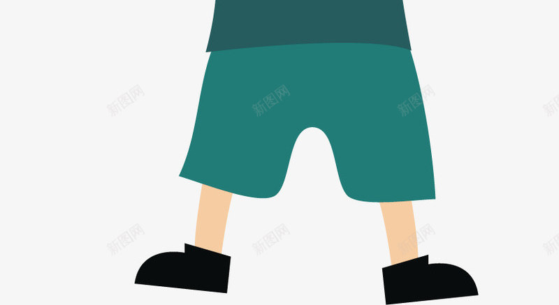 可爱男孩png免抠素材_新图网 https://ixintu.com 可爱 大笑 手绘 挥舞双手 男孩 短发 蓝色T恤