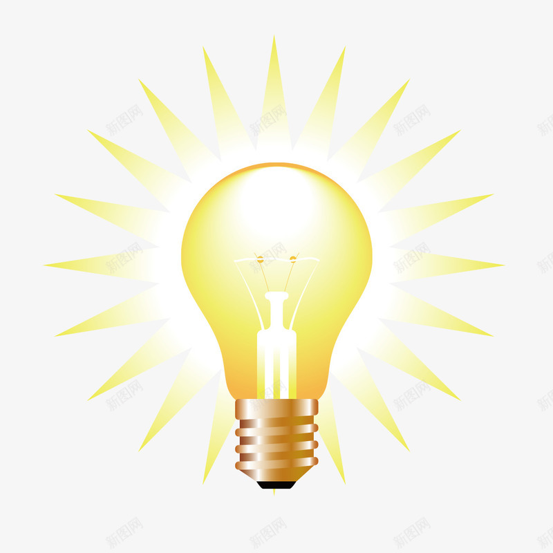 发光的黄灯png免抠素材_新图网 https://ixintu.com 发光 灯光 灯泡 灯管 黄灯