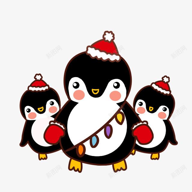 黑色卡通可爱手绘企鹅宝宝png免抠素材_新图网 https://ixintu.com 企鹅 卡通 可爱 宝宝 黑色