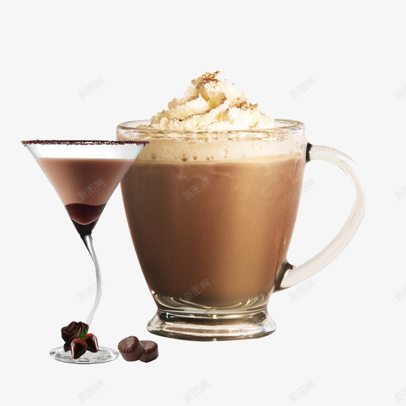 两杯奶茶psd免抠素材_新图网 https://ixintu.com 两杯奶茶 奶茶 饮料