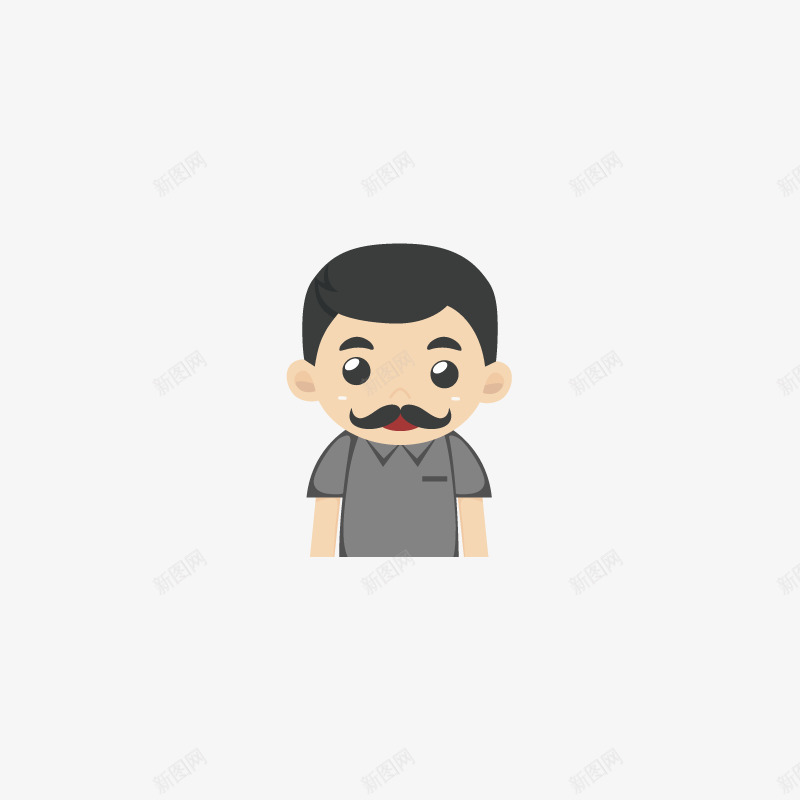 卡通装饰人物介绍海报大叔png免抠素材_新图网 https://ixintu.com PPT制作 PPT制作设计 人物 人物介绍 人物头像 动漫人物 卡通人物 海报设计 装饰设计