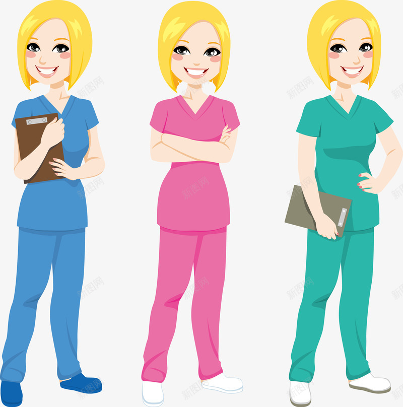 医院护工png免抠素材_新图网 https://ixintu.com 医院 女护工 工作人员 装饰