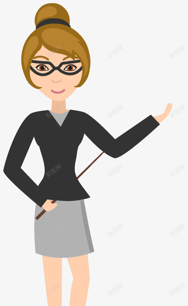 卡通装饰人物介绍海报png免抠素材_新图网 https://ixintu.com PPT制作 PPT制作设计 人物 人物介绍 人物头像 动漫人物 卡通人物 教师 海报设计 装饰设计