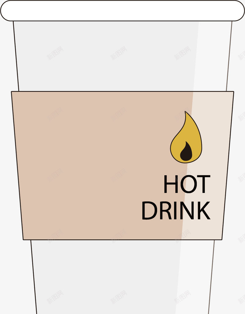 杯装的热饮矢量图ai免抠素材_新图网 https://ixintu.com 创意 卡通手绘 可爱 杯子 热饮 粉色 饮料 矢量图