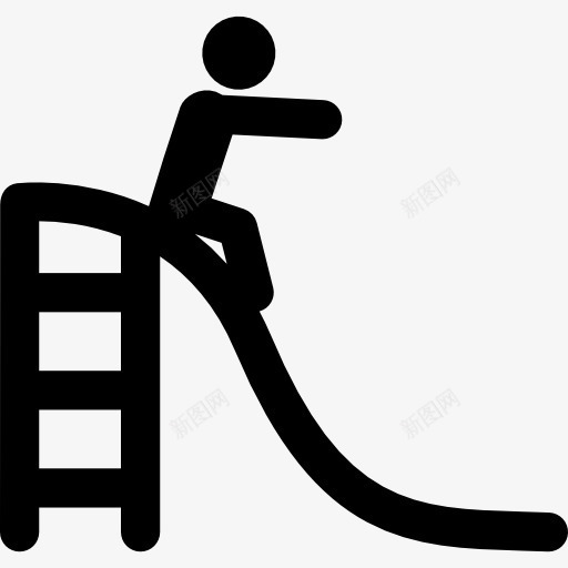 滑图标png_新图网 https://ixintu.com 公园 孩子的童年 游乐园 粘人