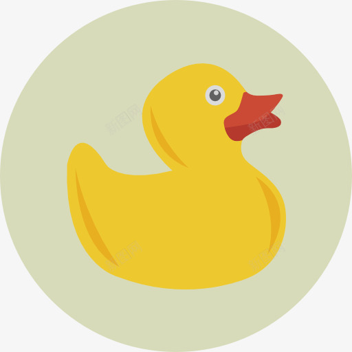 鸭图标png_新图网 https://ixintu.com 儿童 动物 婴儿玩具 孩子和婴儿 橡胶 洗澡 鸭