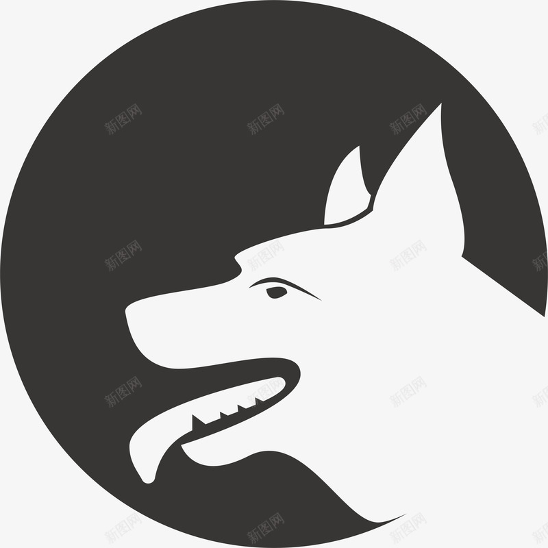 狗狗头像矢量图ai免抠素材_新图网 https://ixintu.com 动物 动物头像 头像 新年 狗狗头像 精美 矢量图