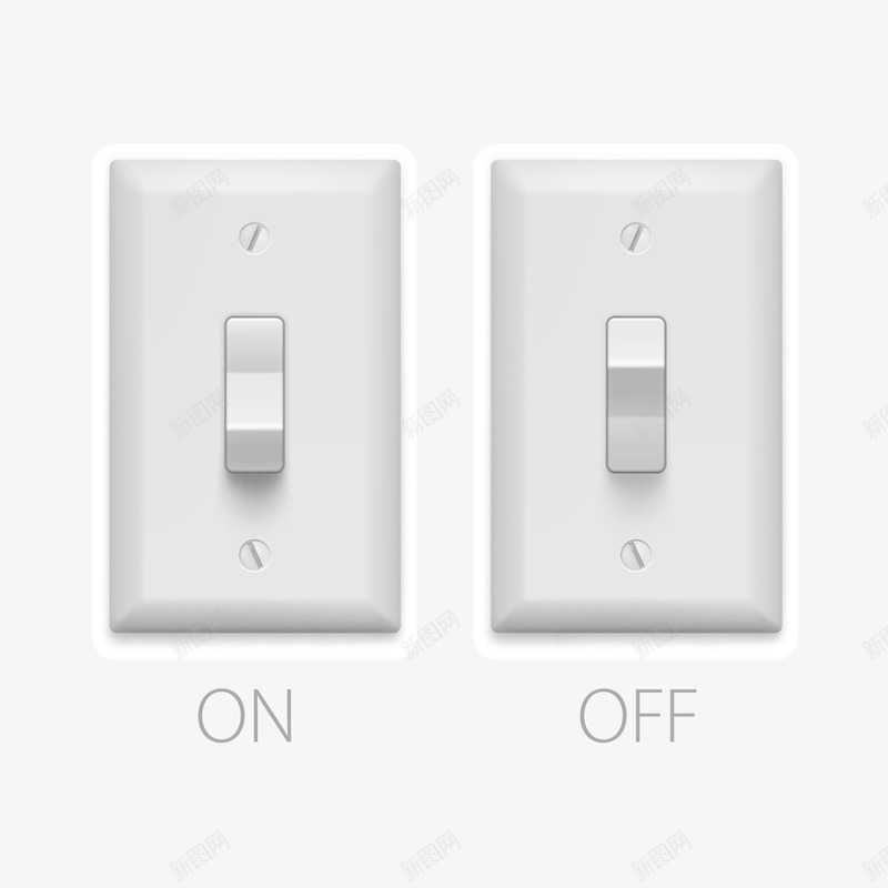 onoff开关按钮png免抠素材_新图网 https://ixintu.com off on 开关 按钮 白色边框 简约 页面装饰