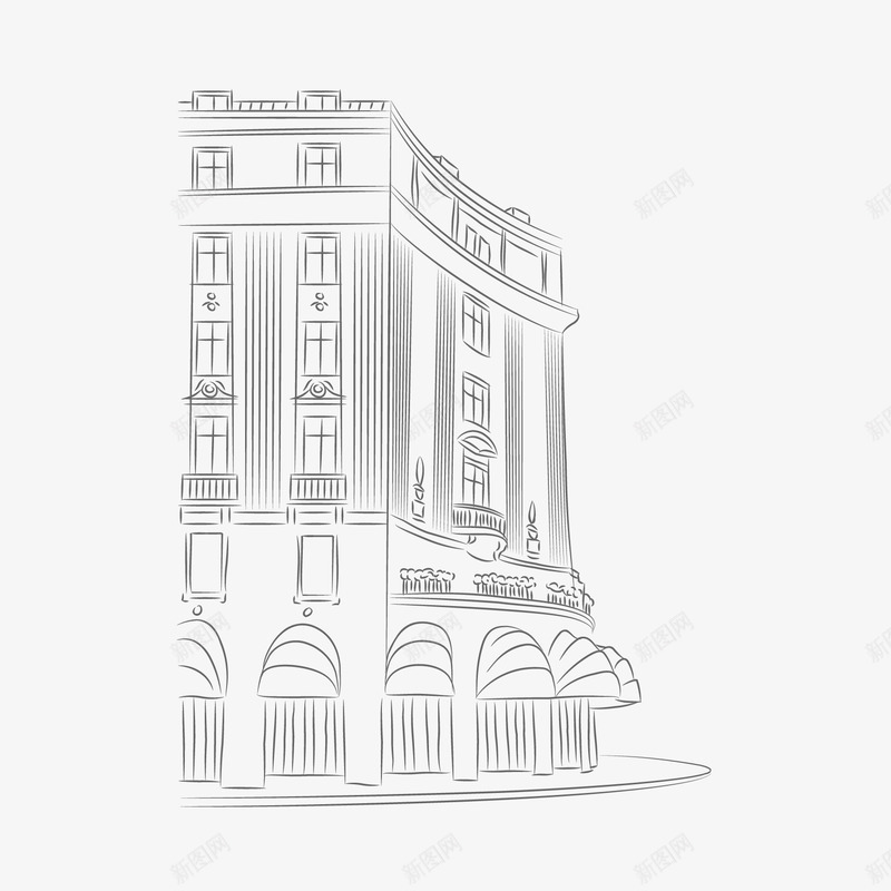 购物商场场景矢量图ai免抠素材_新图网 https://ixintu.com 场景画 简笔画 购物 购物商场 矢量图