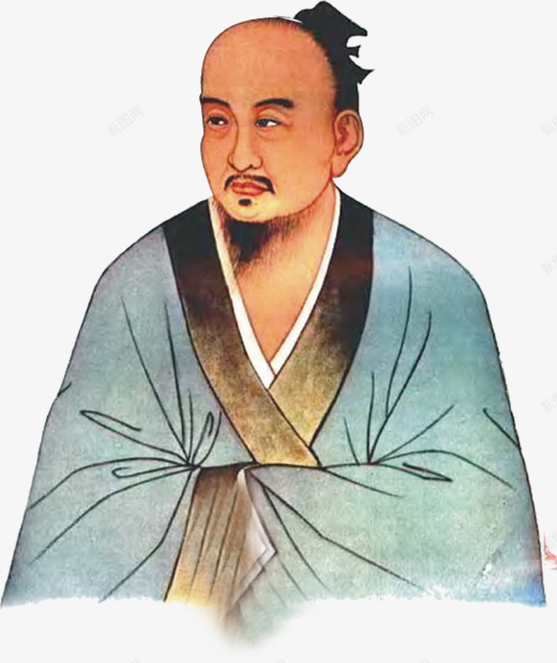 秃头古人画像医院png免抠素材_新图网 https://ixintu.com 医院 古人 画像