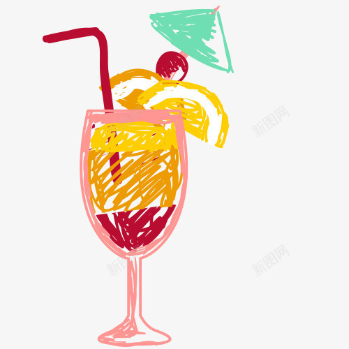 夏日饮料清凉果汁铅笔画png免抠素材_新图网 https://ixintu.com 夏日饮料 杯子 果汁 清凉 铅笔画饮料