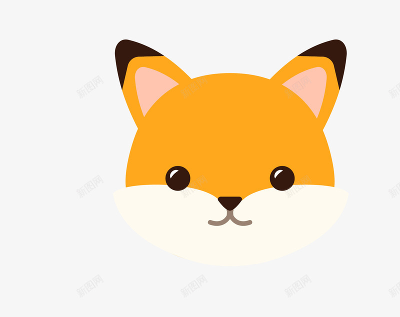 可爱森林动物头像图标png_新图网 https://ixintu.com 动物 可爱 图标 头像 狐狸