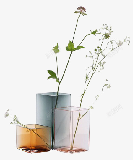 花艺png免抠素材_新图网 https://ixintu.com 产品实物 现代 简约 花 花瓶