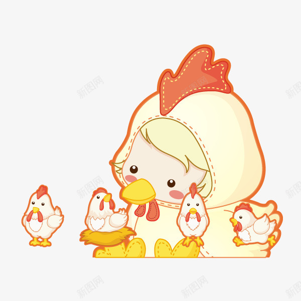 卡通手绘装饰十二生肖简笔画头像png免抠素材_新图网 https://ixintu.com 动物头像 十二生肖头像简约风 十二生肖简笔画 卡通手绘简约装饰 卡通手绘装饰十二生肖简笔画头像装饰鸡免费下载 广告设计 海报设计 鸡仔