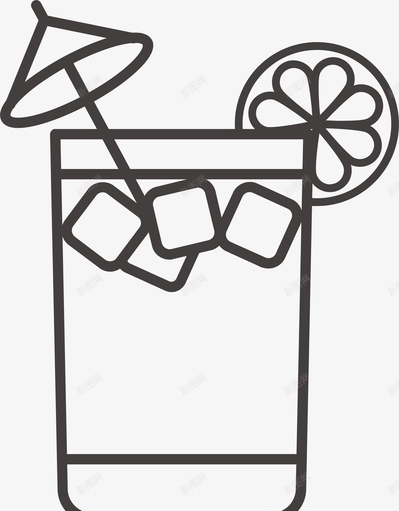 夏天冷饮饮料冰冻矢量图ai免抠素材_新图网 https://ixintu.com 免抠PNG 冷饮 卡通手绘 夏天 插画风 矢量图