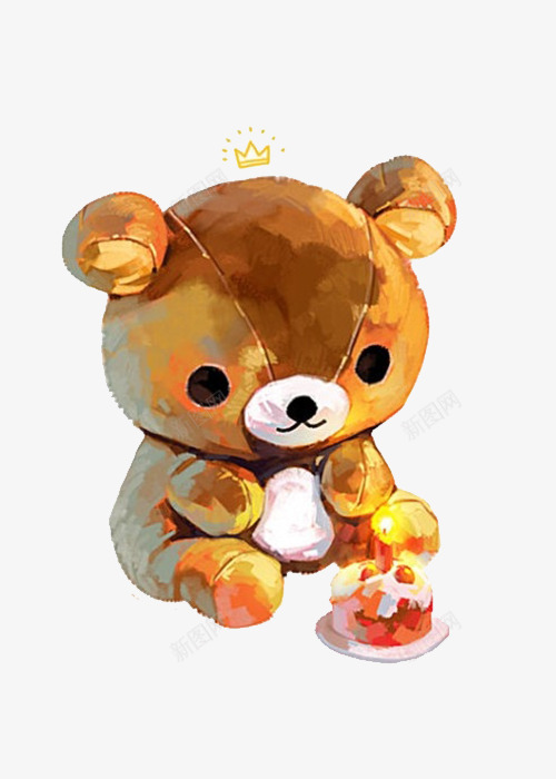 手绘动物熊宝宝png免抠素材_新图网 https://ixintu.com 动物 卡通动物 手绘动物 手绘动物熊宝宝 熊